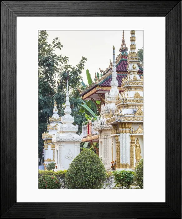 Framed Print : Laos, Vientiane, Wat Si Saket, Vientianes oldest temple