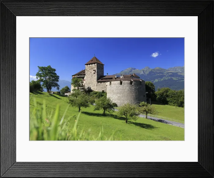 Framed Print : Liechtenstein, Vaduz, Vaduz Castle (Schloss Vaduz)