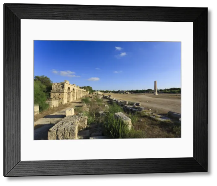 Framed Print : Lebanon, Tyre, Al Bass UNESCO site, Ruin of Roman Hippodrome Framed Print : Lebanon, Tyre, Al Bass UNESCO site, Ruin of Roman Hippodrome