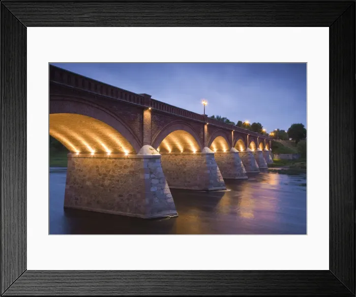 Framed Print : Latvia, Western Latvia, Kurzeme Region, Kuldiga, bridge over the Venta River by Framed Print : Latvia, Western Latvia, Kurzeme Region, Kuldiga, bridge over the Venta River by