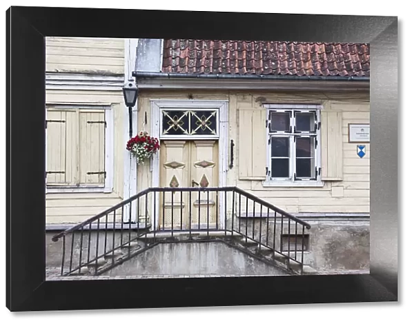 Latvia, Western Latvia, Kurzeme Region, Kuldiga, oldest house in the Kurzeme Region, b