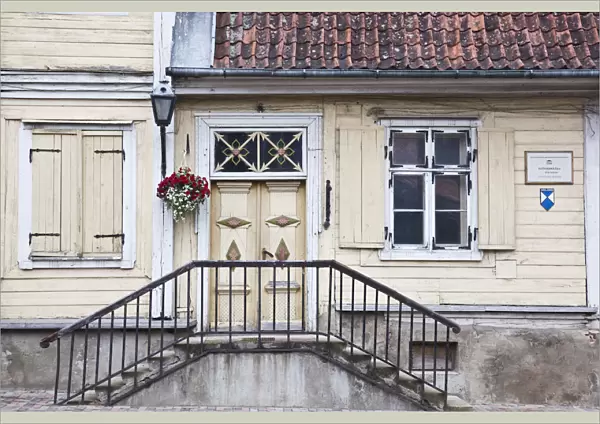 Latvia, Western Latvia, Kurzeme Region, Kuldiga, oldest house in the Kurzeme Region, b