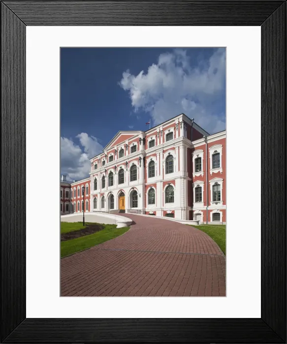 Framed Print : Latvia, Southern Latvia, Zemgale Region, Jelgava, Jelgava Palace, exterior
