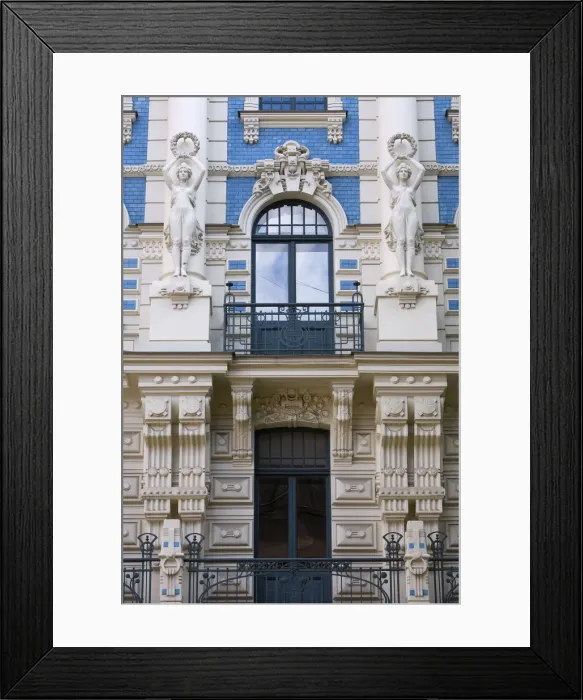 Framed Print : Art Nouveau Style Architecture (Also Known as Jugendstil Architecture Designed by Framed Print : Art Nouveau Style Architecture (Also Known as Jugendstil Architecture Designed by