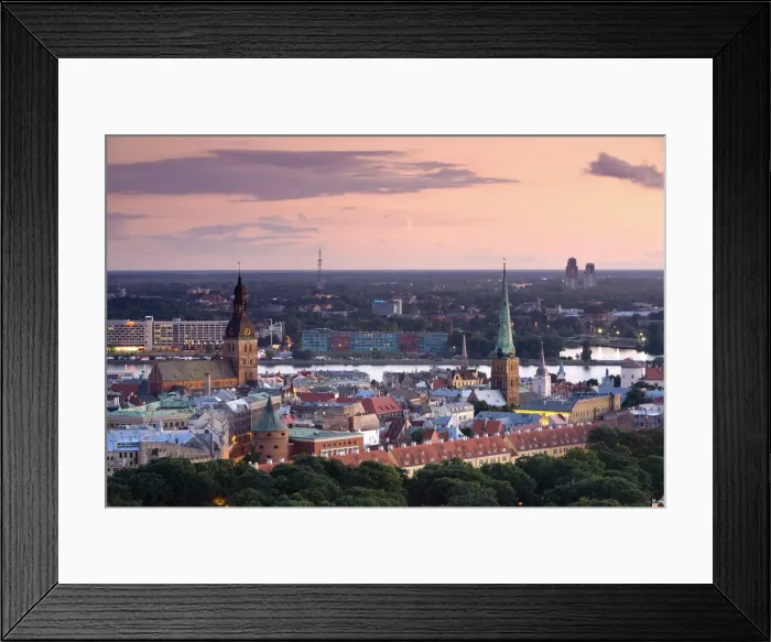 Framed Print : City Skyline, Riga, Latvia Framed Print : City Skyline, Riga, Latvia