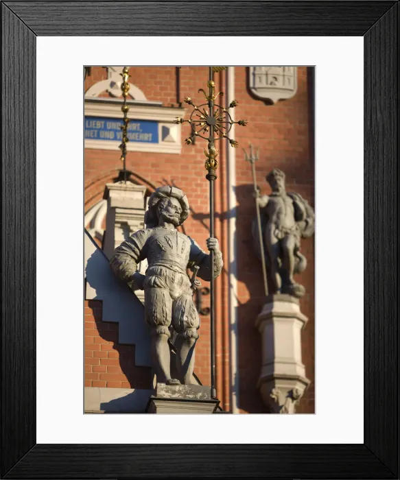 Framed Print : Facade Detail, Brotherhood of Blackheads House, Riga, Latvia Framed Print : Facade Detail, Brotherhood of Blackheads House, Riga, Latvia