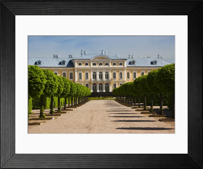 Framed Print : Latvia, Southern Latvia, Zemgale Region, Pilsrundale, Rundale Palace, b