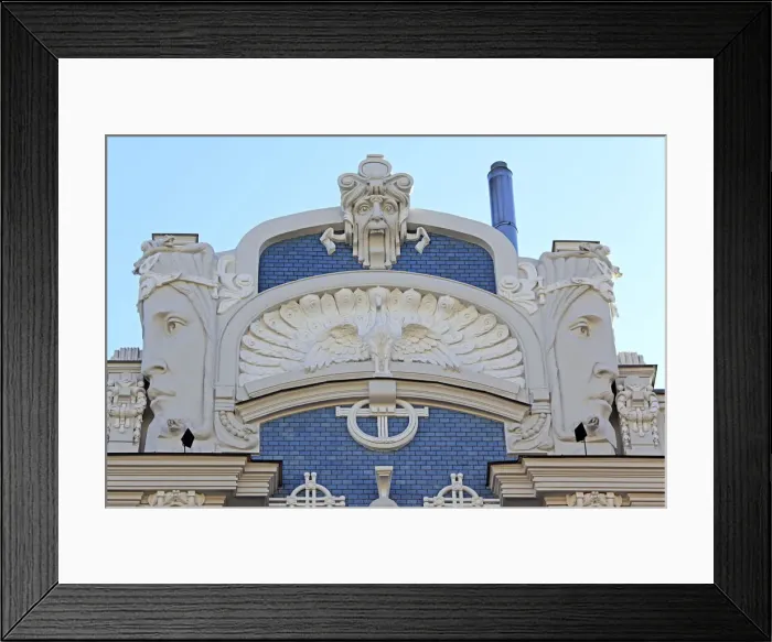 Framed Print : Art Nouveau house, Elizabetes street, Riga, Latvia Framed Print : Art Nouveau house, Elizabetes street, Riga, Latvia
