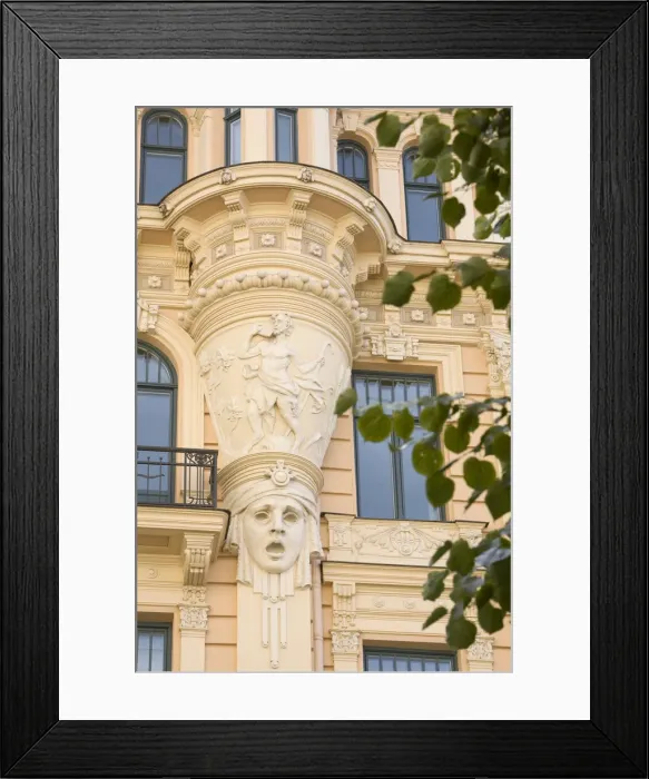 Framed Print : Art Nouveau Style Architecture (Also Known as Jugendstil Architecture Designed by Framed Print : Art Nouveau Style Architecture (Also Known as Jugendstil Architecture Designed by