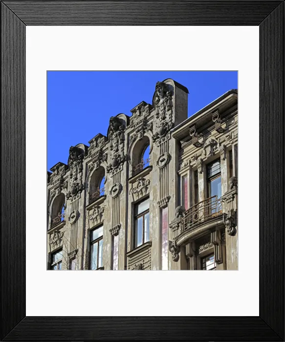 Framed Print : Art Nouveau house, Albert Street, Riga, Latvia Framed Print : Art Nouveau house, Albert Street, Riga, Latvia