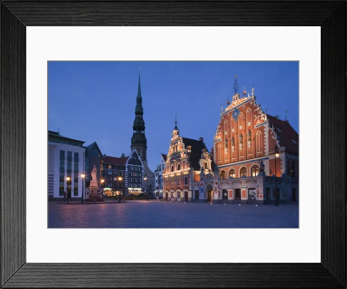 Framed Print : Latvia, Riga, Old Riga, Blackheads House, b Framed Print : Latvia, Riga, Old Riga, Blackheads House, b