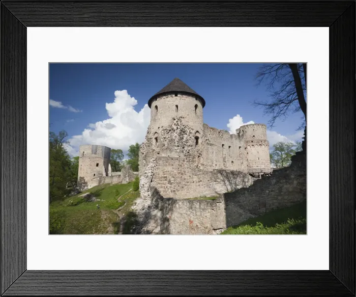 Framed Print : Latvia, Northeastern Latvia, Vidzeme Region, Gauja National Park, Cesis, Cesis Castle Framed Print : Latvia, Northeastern Latvia, Vidzeme Region, Gauja National Park, Cesis, Cesis Castle