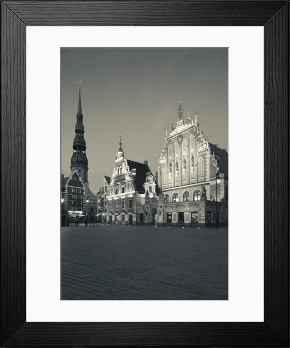 Framed Print : Latvia, Riga, Old Riga, Blackheads House, b Framed Print : Latvia, Riga, Old Riga, Blackheads House, b
