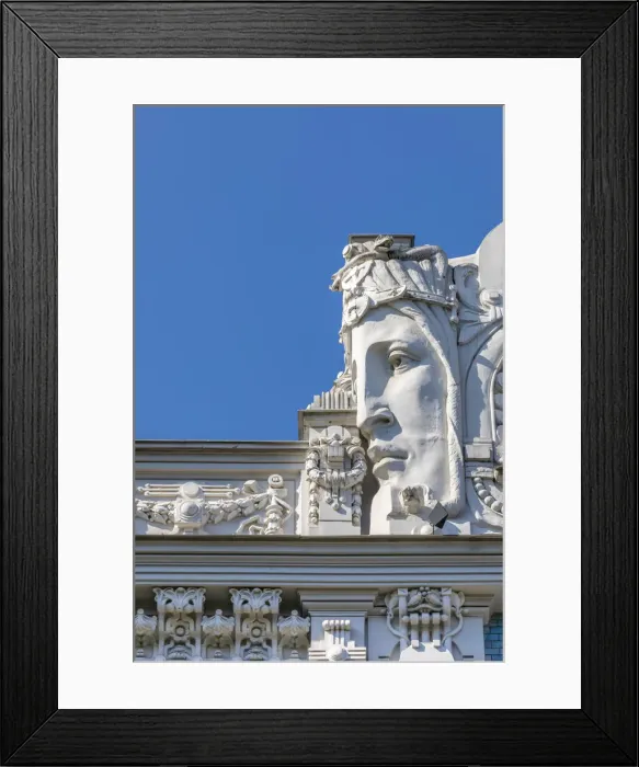 Framed Print : Art Nouveau Architecture, Riga, Latvia, Northern Europe Framed Print : Art Nouveau Architecture, Riga, Latvia, Northern Europe