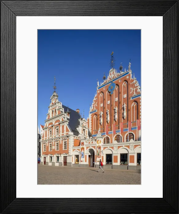 Framed Print : House of Blackheads and Schwab House, Town Hall Square, Old Town, Riga, Latvia, Northern Framed Print : House of Blackheads and Schwab House, Town Hall Square, Old Town, Riga, Latvia, Northern