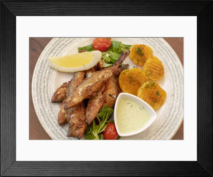 Framed Print : Fried Latvian Herrings, Riga, Latvia, Northern Europe Framed Print : Fried Latvian Herrings, Riga, Latvia, Northern Europe