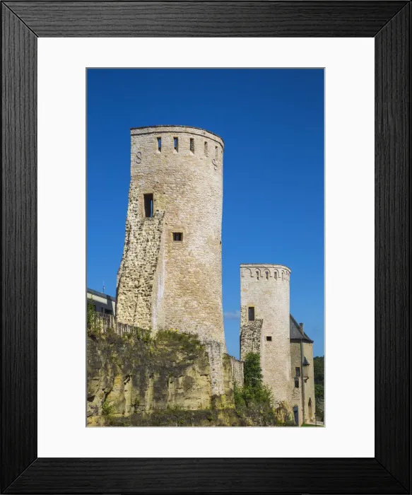 Framed Print : Luxembourg, Luxembourg City, Rham Plateau, Medieval Watchtowers Framed Print : Luxembourg, Luxembourg City, Rham Plateau, Medieval Watchtowers