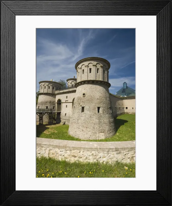 Framed Print : Luxembourg, Luxembourg City, Les Trois Glands (The Three Acorns) fortress & Modern Framed Print : Luxembourg, Luxembourg City, Les Trois Glands (The Three Acorns) fortress & Modern