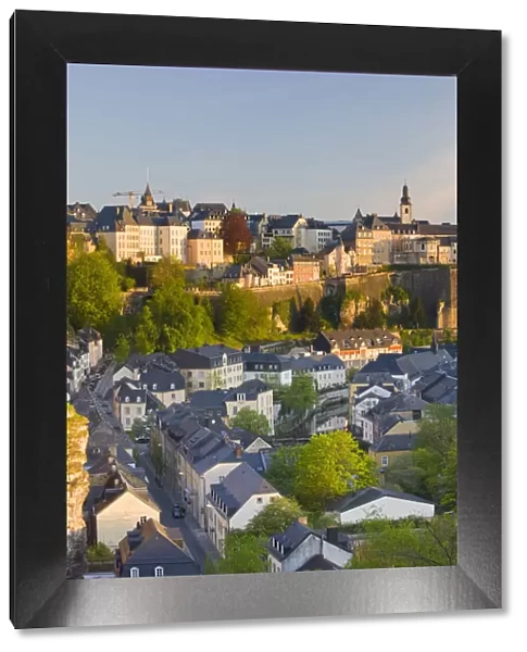 Luxembourg, Luxembourg City, View of Grund, lower town