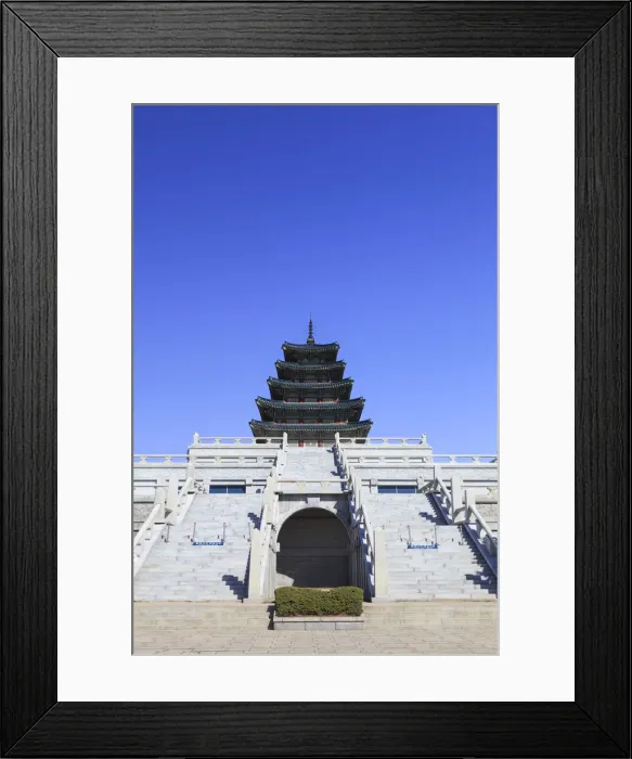 Framed Print : South Korea, Seoul, Gyeonbokgung Palace, National Folk museum of Korea Framed Print : South Korea, Seoul, Gyeonbokgung Palace, National Folk museum of Korea