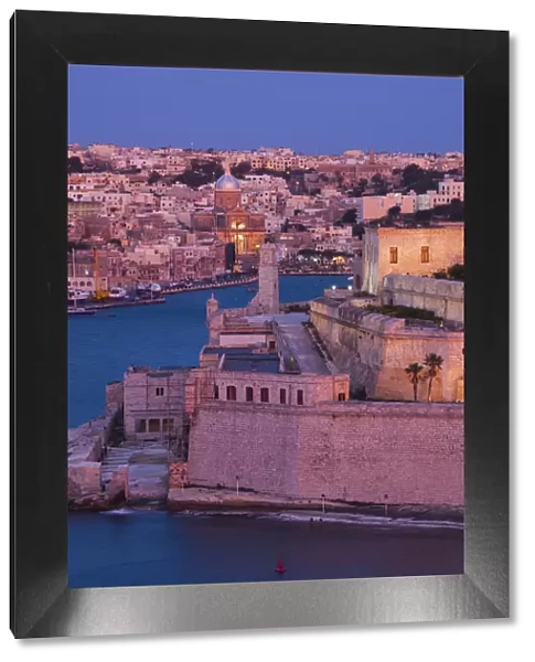 Malta, Valletta, Vittoriosa, Birgu, Fort St. Angelo and waterfront