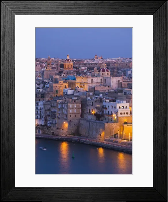 Framed Print : Malta, Valletta, Senglea, L-Isla, elevated view of Senglea Point Framed Print : Malta, Valletta, Senglea, L-Isla, elevated view of Senglea Point