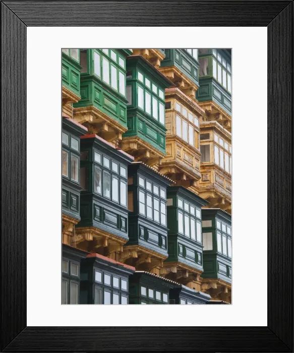 Framed Print : Malta, Valletta, detail of St. Paul Modern Buildings, b. 1908, Triq il-Punent, West Street Framed Print : Malta, Valletta, detail of St. Paul Modern Buildings, b. 1908, Triq il-Punent, West Street