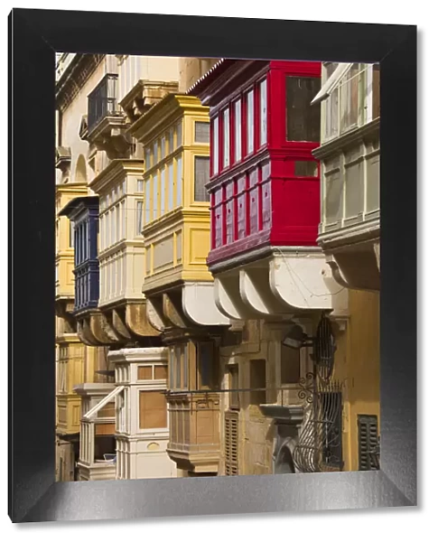 Malta, Valletta, Maltese architecture, buildings on Triq ir-Repubblika, Republic Street