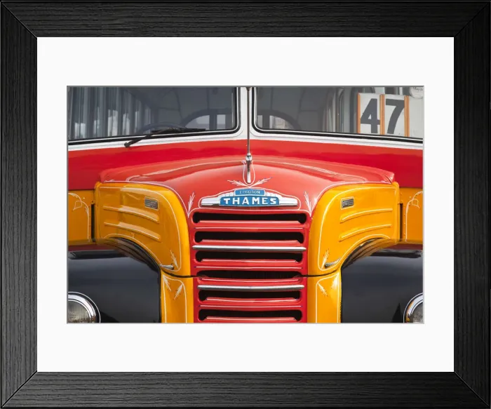Framed Print : Malta, Valletta, detail of Maltese Bus Framed Print : Malta, Valletta, detail of Maltese Bus