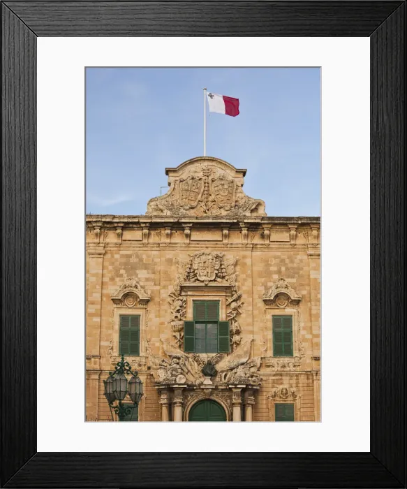 Framed Print : Malta, Valletta, Auberge de Castille, office of Maltese prime minister Framed Print : Malta, Valletta, Auberge de Castille, office of Maltese prime minister