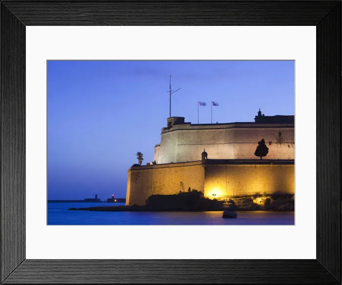 Framed Print : Malta, Valletta, Vittoriosa, Birgu, Fort St. Angelo Framed Print : Malta, Valletta, Vittoriosa, Birgu, Fort St. Angelo