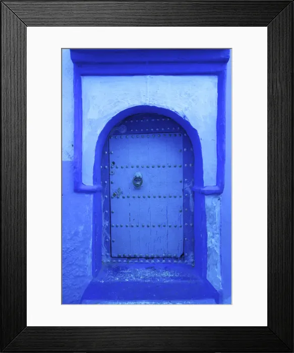 Framed Print : Door, Chefchaouen, Morocco, North Africa Framed Print : Door, Chefchaouen, Morocco, North Africa