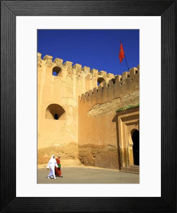 Framed Print : City Wall, Medina, Meknes, Morocco, North Africa Framed Print : City Wall, Medina, Meknes, Morocco, North Africa