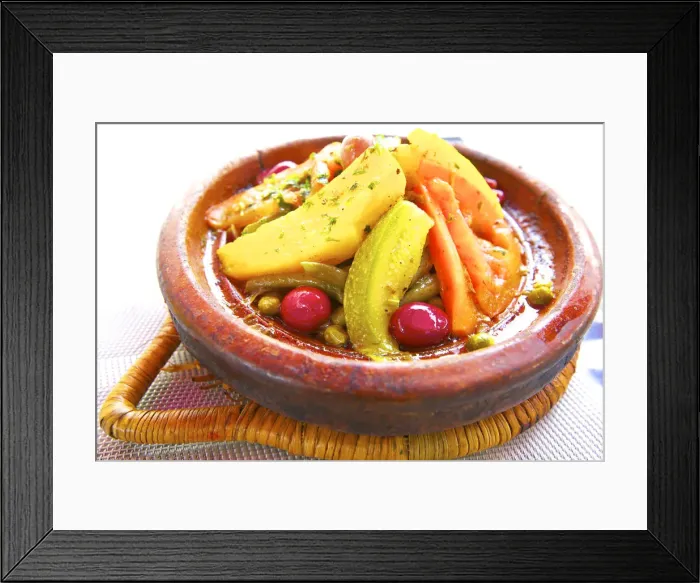 Framed Print : Vegetable Tagine, Casablanca, Morocco, North Africa Framed Print : Vegetable Tagine, Casablanca, Morocco, North Africa