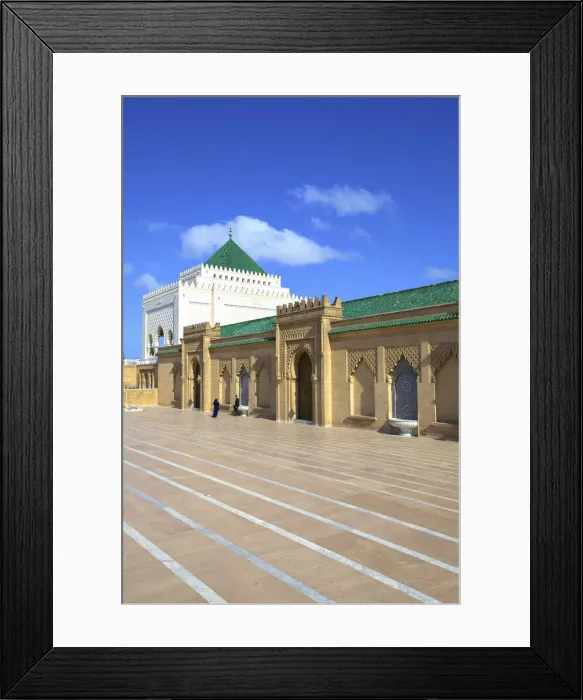 Framed Print : People Taking A Photograph, Mausoleum of Mohammed V, Rabat, Morocco, North Africa