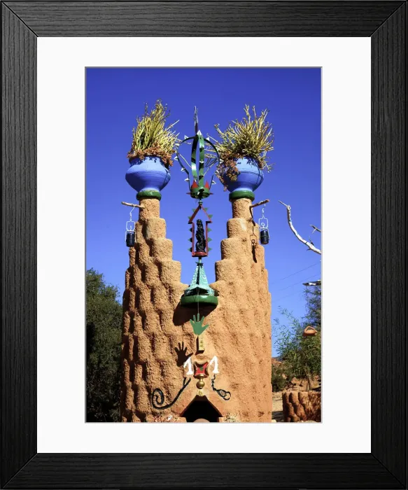 Framed Print : Art Exhibition, Tafraoute, Morocco, North Africa