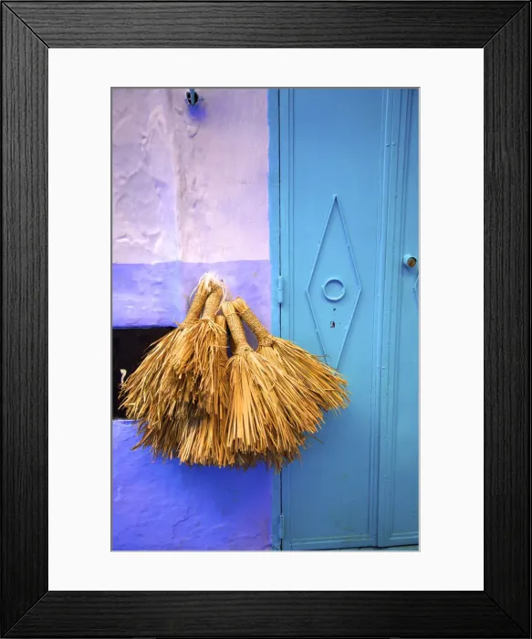 Framed Print : Brushes, Chefchaouen, Morocco, North Africa Framed Print : Brushes, Chefchaouen, Morocco, North Africa