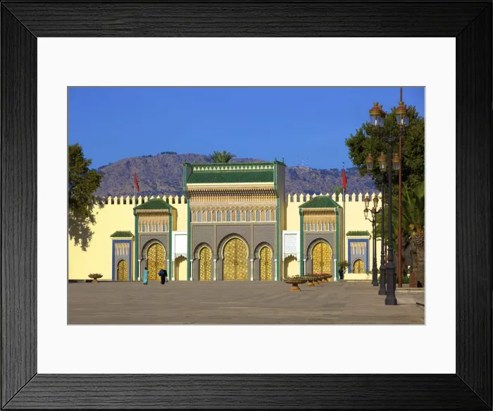 Framed Print : Tourists In Front Of Royal Palace, Fez, Morocco, North Africa Framed Print : Tourists In Front Of Royal Palace, Fez, Morocco, North Africa