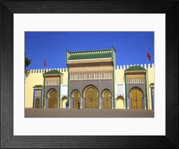 Framed Print : Tourists In Front Of Royal Palace, Fez, Morocco, North Africa Framed Print : Tourists In Front Of Royal Palace, Fez, Morocco, North Africa