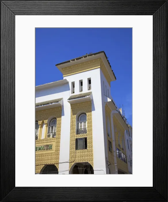 Framed Print : Art Deco Newspaper Building, Casablanca, Morocco, North Africa Framed Print : Art Deco Newspaper Building, Casablanca, Morocco, North Africa