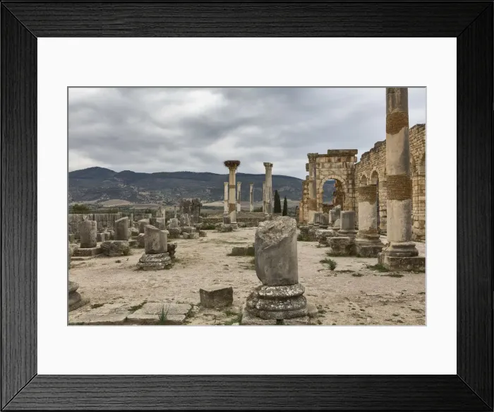 Framed Print : Roman ruins, Volubilis, Morocco Framed Print : Roman ruins, Volubilis, Morocco