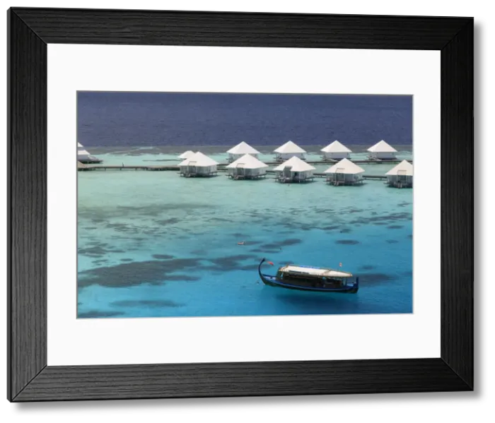 Framed Print : Maldives, South Ari Atoll, Athuruga Island, Diamonds Athuruga Resort Framed Print : Maldives, South Ari Atoll, Athuruga Island, Diamonds Athuruga Resort