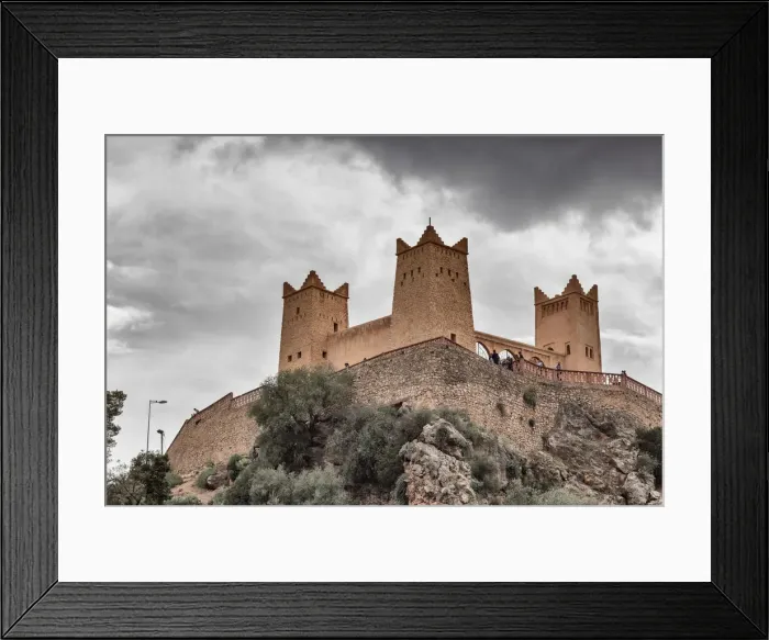 Framed Print : View from the garden of Ain Asserdoun to the Kasbah Ras el-Ain, Beni Mellal, Kasbah Framed Print : View from the garden of Ain Asserdoun to the Kasbah Ras el-Ain, Beni Mellal, Kasbah