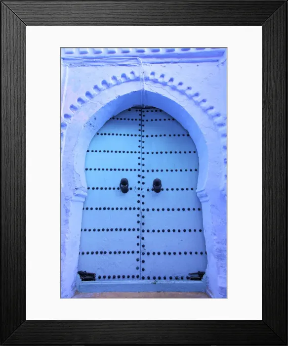 Framed Print : Door, Chefchaouen, Morocco, North Africa Framed Print : Door, Chefchaouen, Morocco, North Africa
