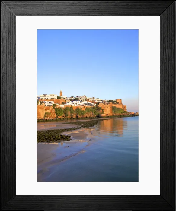 Framed Print : Oudaia Kasbah and Coastline, Rabat, Morocco, North Africa
