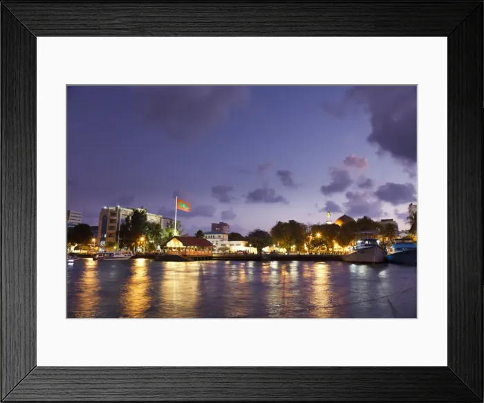 Framed Print : Maldives, Male Atoll, Male Town Framed Print : Maldives, Male Atoll, Male Town