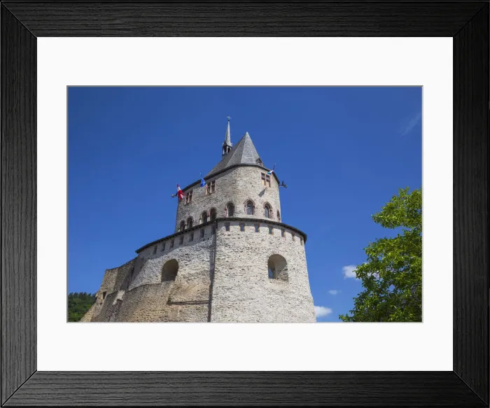 Framed Print : Luxembourg, Vianden, Vianden castle Framed Print : Luxembourg, Vianden, Vianden castle