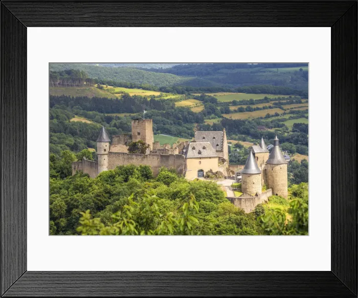 Framed Print : Luxembourg, Bourscheid, Bourscheid Castle Framed Print : Luxembourg, Bourscheid, Bourscheid Castle