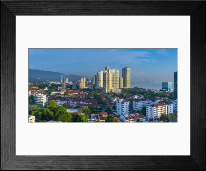 Framed Print : Malaysia, Penang, Georgetown, Modern Skyline Framed Print : Malaysia, Penang, Georgetown, Modern Skyline