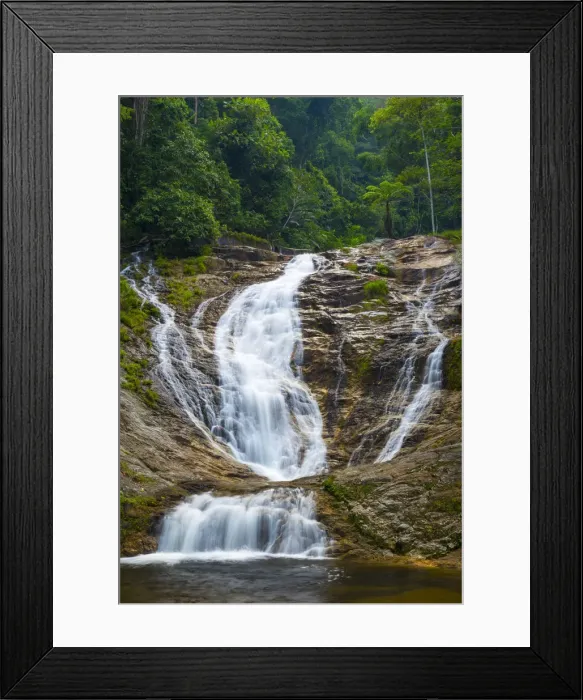 Framed Print : Malaysia, Perak, Batang Padang, Tapah, Lata Iskandar Waterfalls Framed Print : Malaysia, Perak, Batang Padang, Tapah, Lata Iskandar Waterfalls